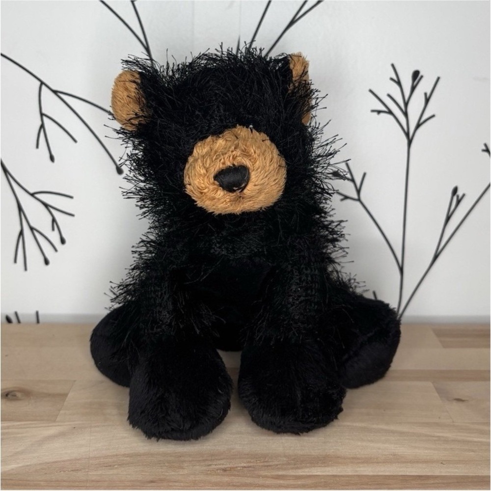 GANZ Webkinz Retired‎ Black Bear Plush Stuffed Animal 2009 HM004